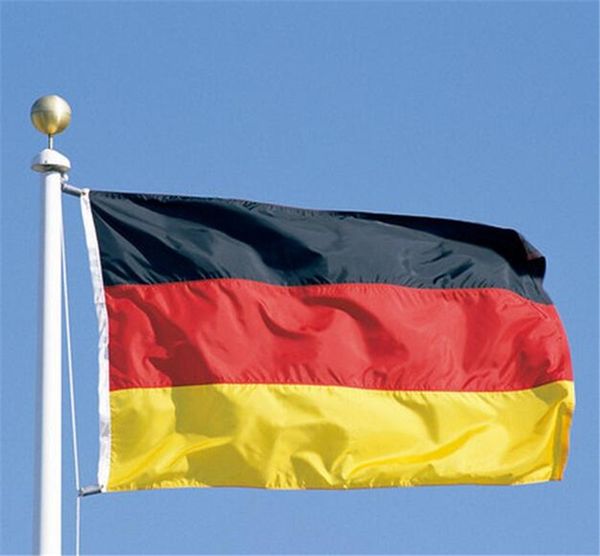 3 x 5 Fuß große deutsche Flagge aus Polyester, das deutsche Nationalbanner, Heimdekoration, Fabrik direkt im Großhandel