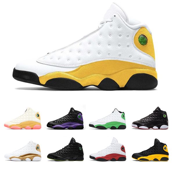 

man woman basketball shoes 13s hyper royal dark powder blue black cat reverse he got game 13 outdoor mens trainers sports sneakers