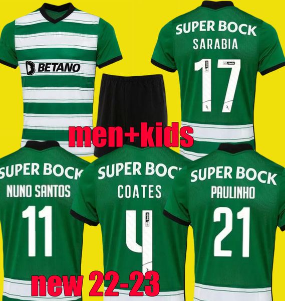 

sporting cp 22 23 lisboa soccer jerseys home special lisbon pedro porro sarabia coates 3rd 2022 2023 tabata nuno santos clube de football sh, Black;yellow