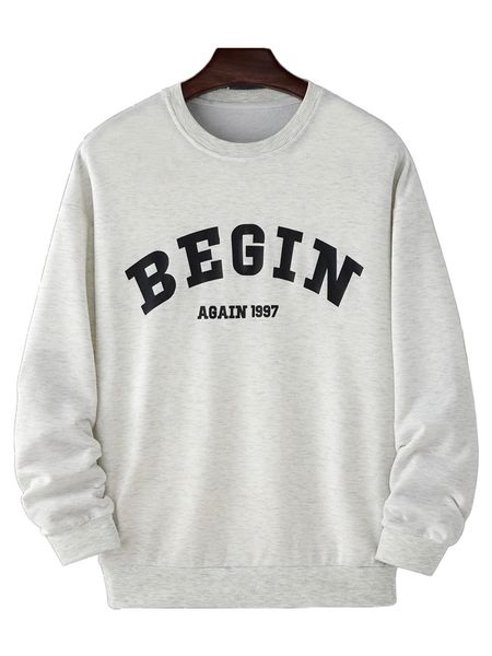 

men letter graphic pullover e2te#, Black