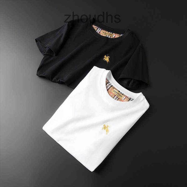 

brand 2023 designer classic b br t shirts and polo shirt oba pauliana europe 2023 summer new embroidery men's, White;black