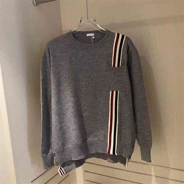 

2022 factory wholesale new high version autumn fashion simple and fresh korean ribbon loose leisure comfortable couple sweater nfe0, White;black