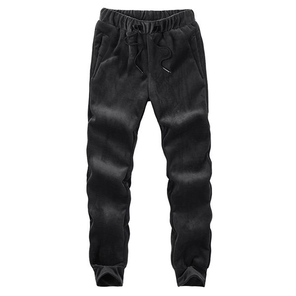 

new winter warm jogging pants men 6xl 8xl large size trousers fashion casual thicken sweatpants male brand men's clothing 201118, Black