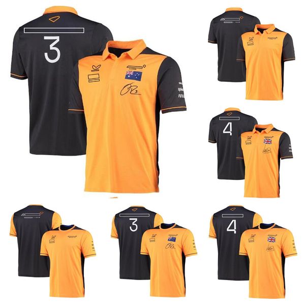 

f1 formula one racing polo shirt team summer short-sleeved shirt same style customization
