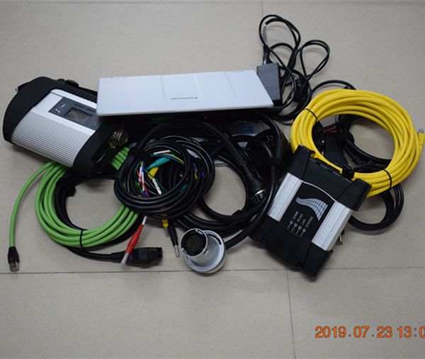 

2022-03 new arrival super 2in1 diagnostic tool for bmw icom next sd connect mb star c4 with cf-ax2 lap4g ready use