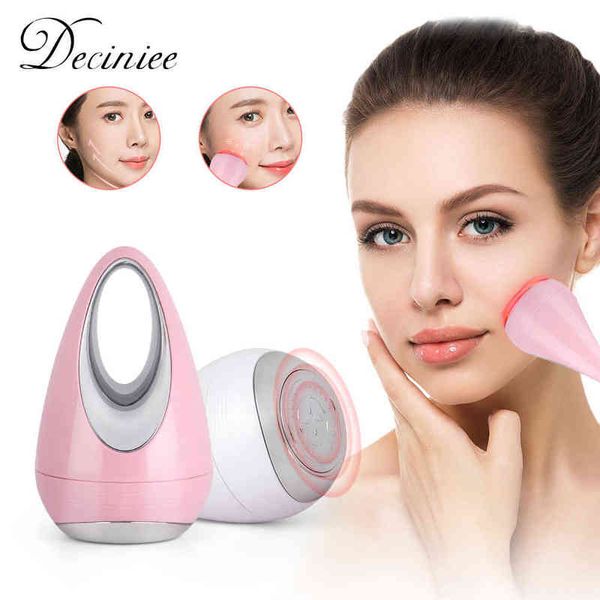 

mini microcurrent anti aging face massager teardrop type facial skin tighten wrinkle care toning massage tool220429