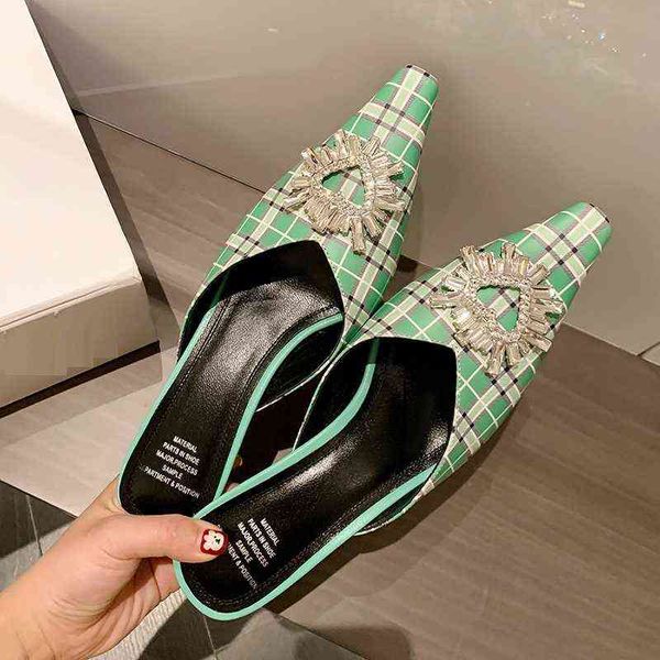 

sandalias elegantes de tacn medio para mujer zapatos fiesta 7cm verano con cristal 220520, Black