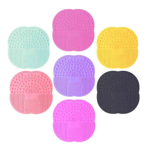 

thinkshow silicone makeup brush cleaner pad make up washing gel cleaning foundation scrubber board mat 0311