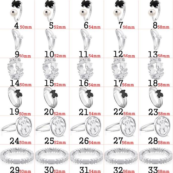 

fahmi 100% s925 sterling silver fashion ring female light luxury gift couple personality original jewelry for women lady bear zirc228u