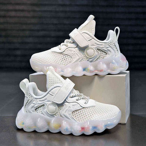 

boys sports shoes children running 2022 fashion casual sneakers walking tennis for l220716, Black;red