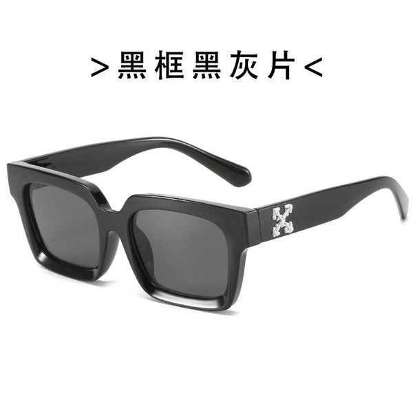 

offs sunglasses net red european and american tide the same square glasses accessories female wholesalesunglasses 19dtd, White;black