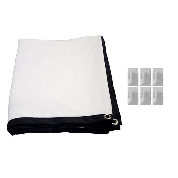 

Simple Folding Projectors Screens Household Milk silk 60 to 150 Inch Portable Office High-definition Projector Screen