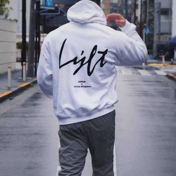 Erkek Hoodies Sweatshirts Erkekler Gevşek Moda Mektubu Baskı Hoodie Şık Uzun Kollu Üstler Alışveriş Günlük Giyim Sporcuları