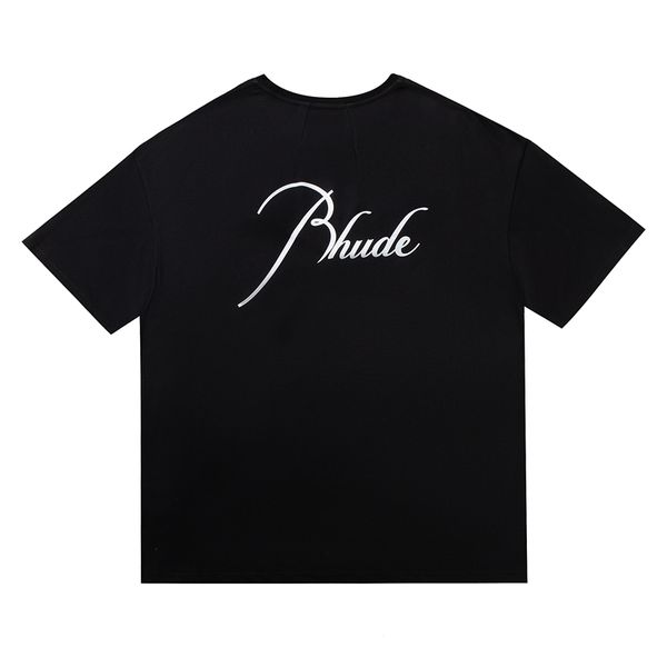 

tee painting print t-shirt high street letters loose short-sleeved, White;black