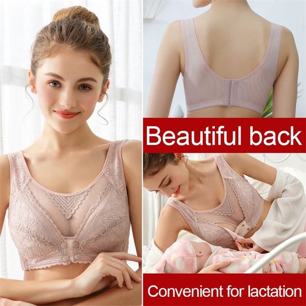 Miduxiya Reggiseno per maternità per allattamento senza cuciture da donna Push Up Comfort per dormire Reggiseno per allattamento al seno 210318