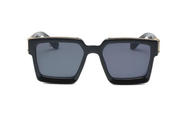 

designer sunglasses for mens women universal classic fashion square frame summer eyeglasses with box, White;black