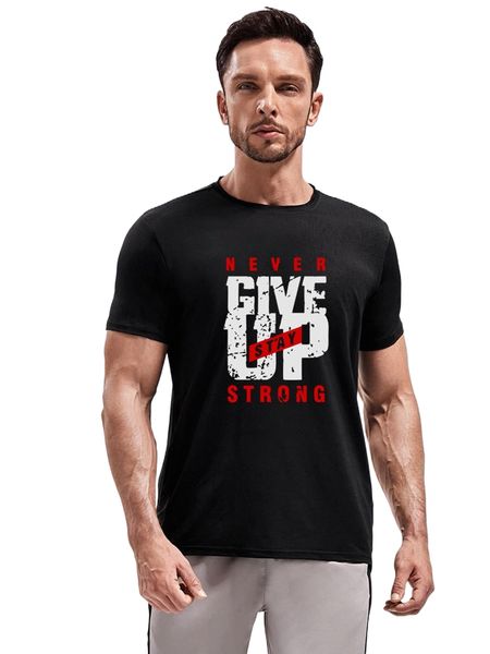 

men slogan graphic sports tee h4ip#, White;black