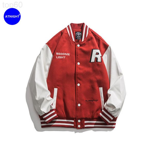 

men's jackets designer atn menswear | 2022 spring baseball suit campus trendy youth casual jacket men's 9d8w2022, Black;brown