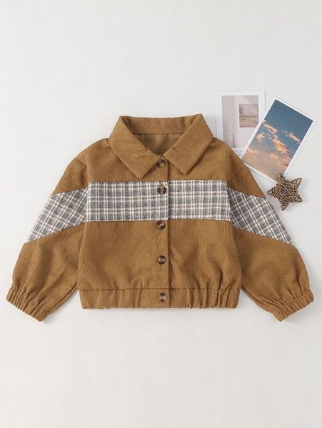 

toddler boys plaid corduroy jacket she, Blue;gray