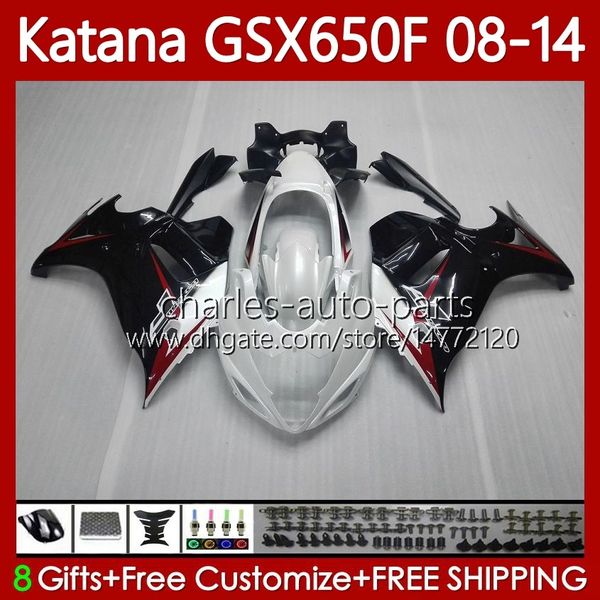 Fairings for Suzuki Katana GSX-650F GSXF650 GSXF-650 GSX650F 2009 2010 2010 2012 2012 2014 2014 Bodywork 120NO.45 GSX 650F GSXF 650 08 09 10 11 12 13 14 Cor da pérola do corpo