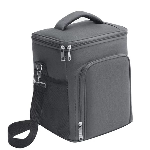 

shoulder belt function lunch box bags work with food aluminum foil thick thermal insulation hand portable lunch bag