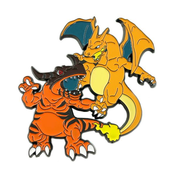 

anime tv dinosaur enamel pins collect fun metal cartoon brooch backpack hat bag collar lapel badge men women fashion jewelry, Blue