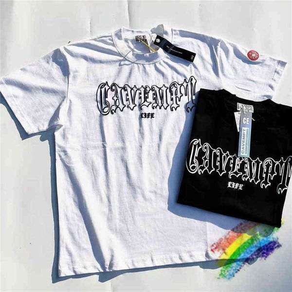 

crescent reflective puff dough print cavempt t shirt men women cav empt ce oversized ee opst220721, White;black