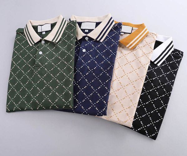 

spring luxury italy men t-shirt designer polo shirts high street embroidery small horse printing clothing mens brand polo shirt m-3xl, White;black