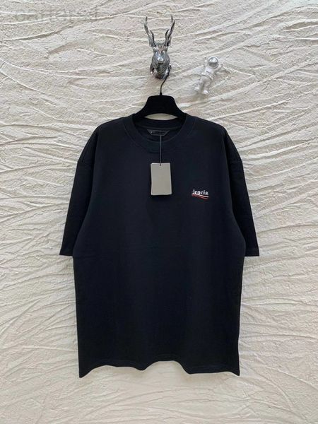 

women's t-shirt designer b family high version correct printing front and back wave short sleeves can be solid bvde, White