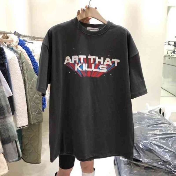 

designer t shirts men sweatshirts hoodies galeryes deptts high street american fashion atk vintage reverse design letter print short sleeve, White;black