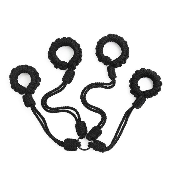 Morbida corda di cotone Manette Polsini alla caviglia Giocattoli per adulti Bondage Gear Restrizioni sexy Bdsm Giochi fetish per coppie Articoli di bellezza