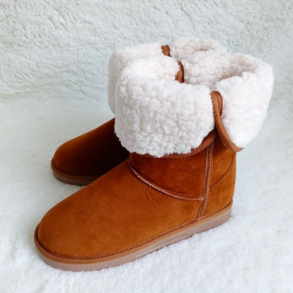 

quality and inexpensive boots fashion customized fuzzy ankle winter boots for women, Black