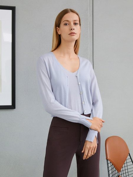 

motf premium 100% wool cropped cardigan z59s#, White;black