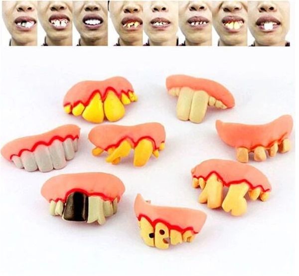 Хэллоуин украшения игрушки смешная шутка зуб C Гнилые зубы Сумки для вечеринок.