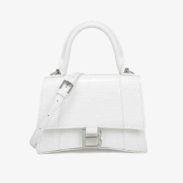 

2022 new fashion crossbody hourglass bag plain crocodile b-button handbag single shoulder messenger crescent handbags