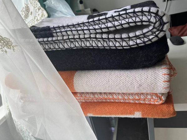 

orange wool blanket thick home sofa good quailty selling beige orange black red gray navy big size