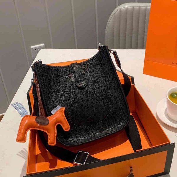 

luxury h bags handbags purse cross body bag plain lichi pattern belt fashion letter width lady classic genuine leather single shoulder k8kk