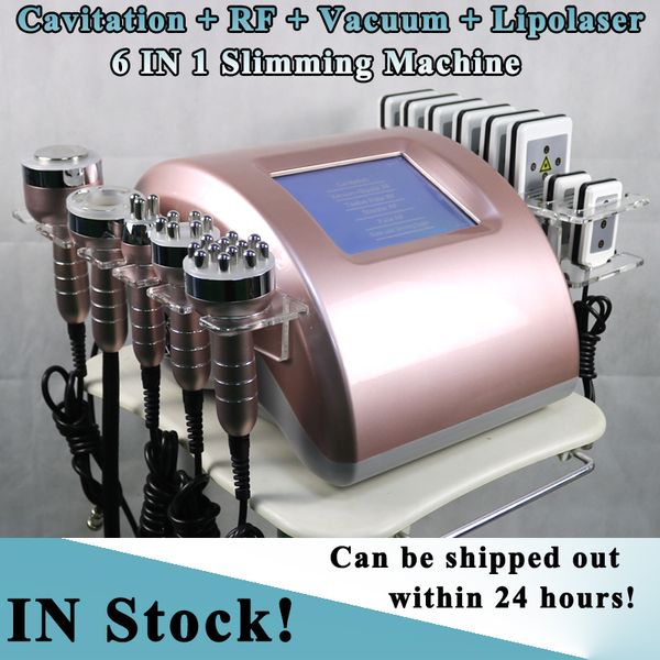Máquina de emagrecimento por cavitação Lipolaser RF Vácuo Dispositivo para perda de peso Cuidados com a pele Equipamento para salão de beleza Remoção de rugas