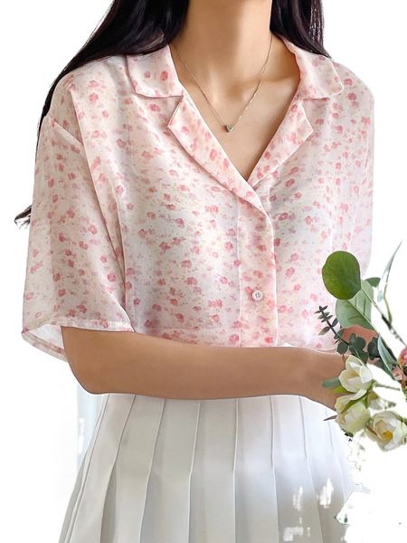 

dazy ditsy floral drop shoulder blouse a1cq#, White