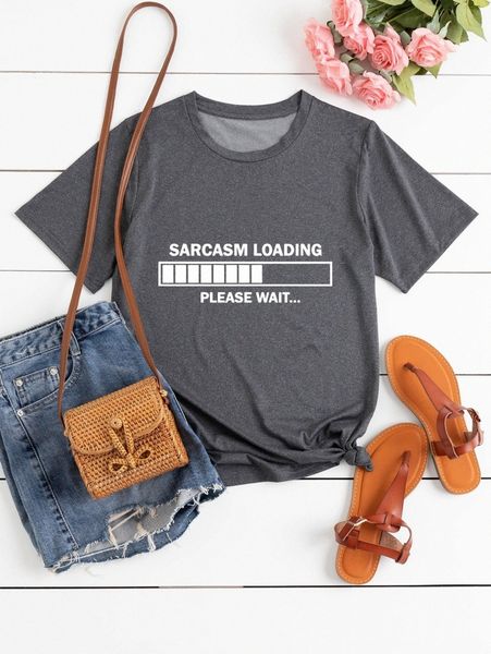 

plus slogan graphic tee h6uk#, Black