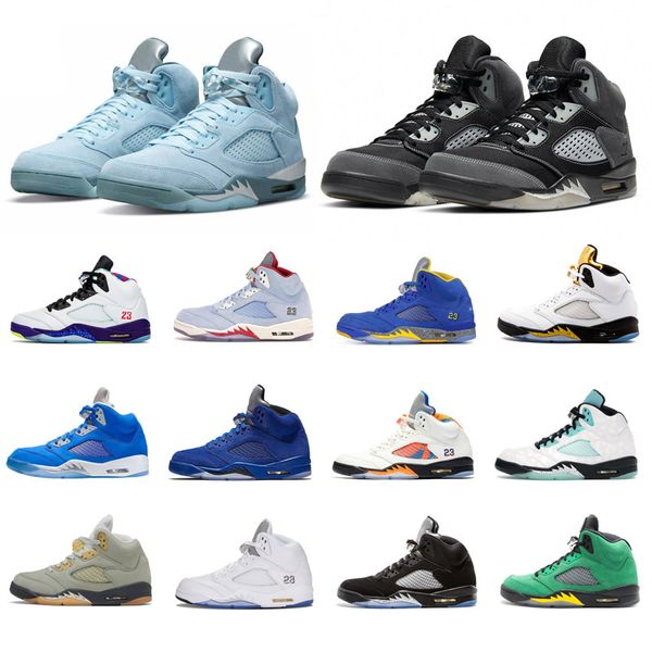 

jumpman men women basketball shoes 5s 5 racer blue white cement bluebird metallic silver red suede outdoor mens trainers sports sneakers