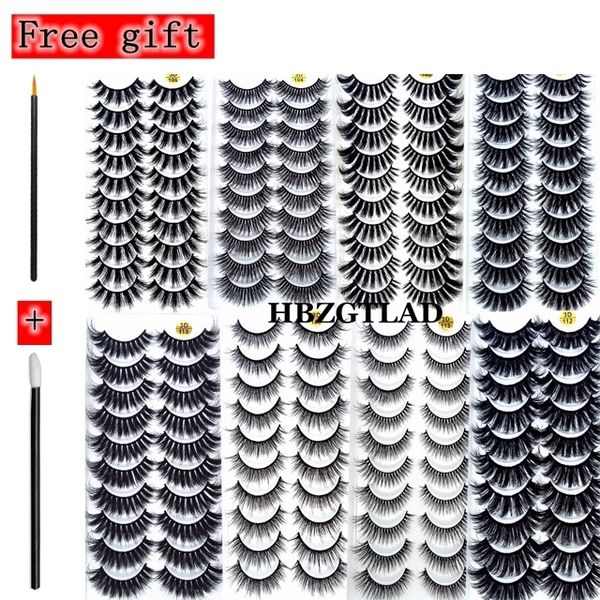

2 10pairs 3d faux mink eyelashes natural thick long false dramatic fake lashes makeup extension maquiagem 220524
