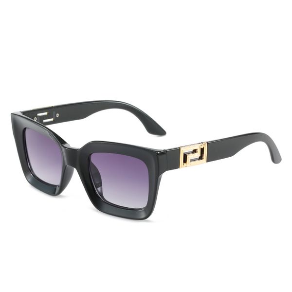 

new square frame sunglasses all-match glasses street shooting glasses, White;black