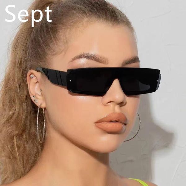 

designer women sunglasses 2022 one piece small semi-rimless sun glasses women men goggles big frame uv400, White;black