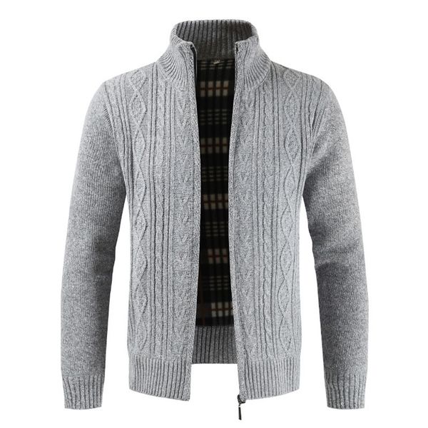 

puimentiua autumn cardigan men sweaters thick warm knitted sweater mens jackets coats male clothing casual knitwear 201126, White;black