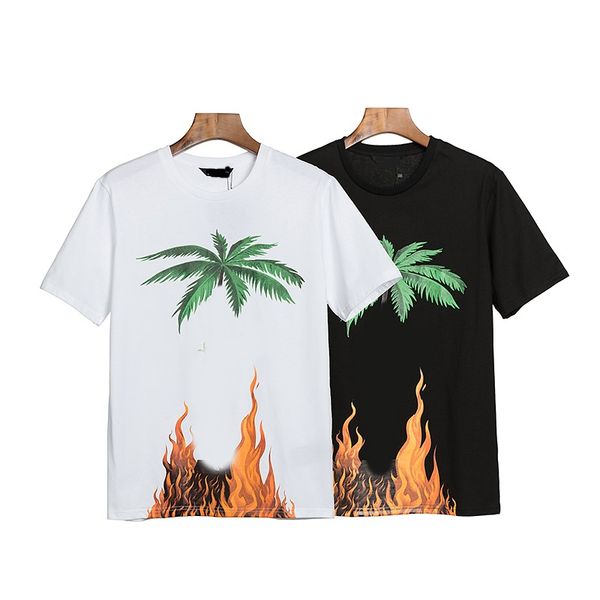 

2022 t shirt cotton short-sleeved fashion men t-shirt couple models cotton printed short euro size s-xl 00220, White;black