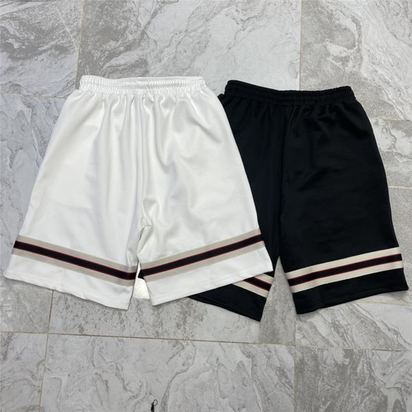 

summer couple sports shorts embroidered letter men outwears shorts gym swimming pants beach shorts, White;black