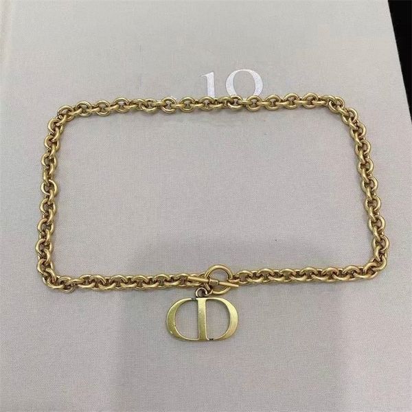 

designer jewelry online round long buckle large necklace female used clavicle chain pendant, Silver