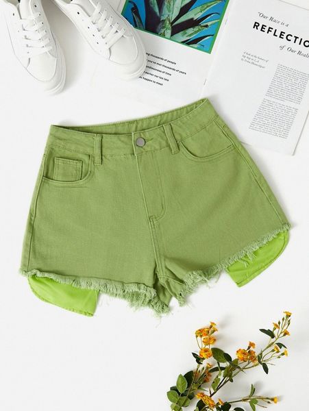 

raw trim slant pocket shorts g0uu#, White;black