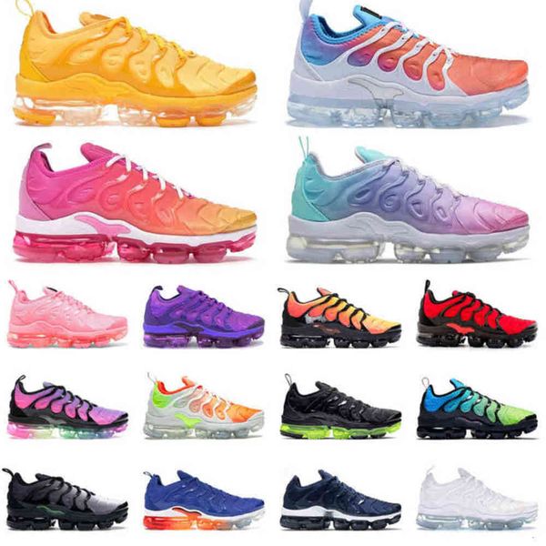 

2022 tn plus tns 3 men women running shoes trainers psychic blue atlanta white volt triple black orange fuchsia pink silver wolf mens hphk